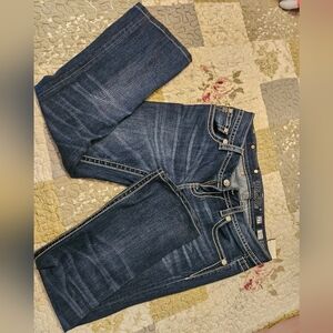 Miss Me Dark Blue Denim Jeans Label - Miss Me